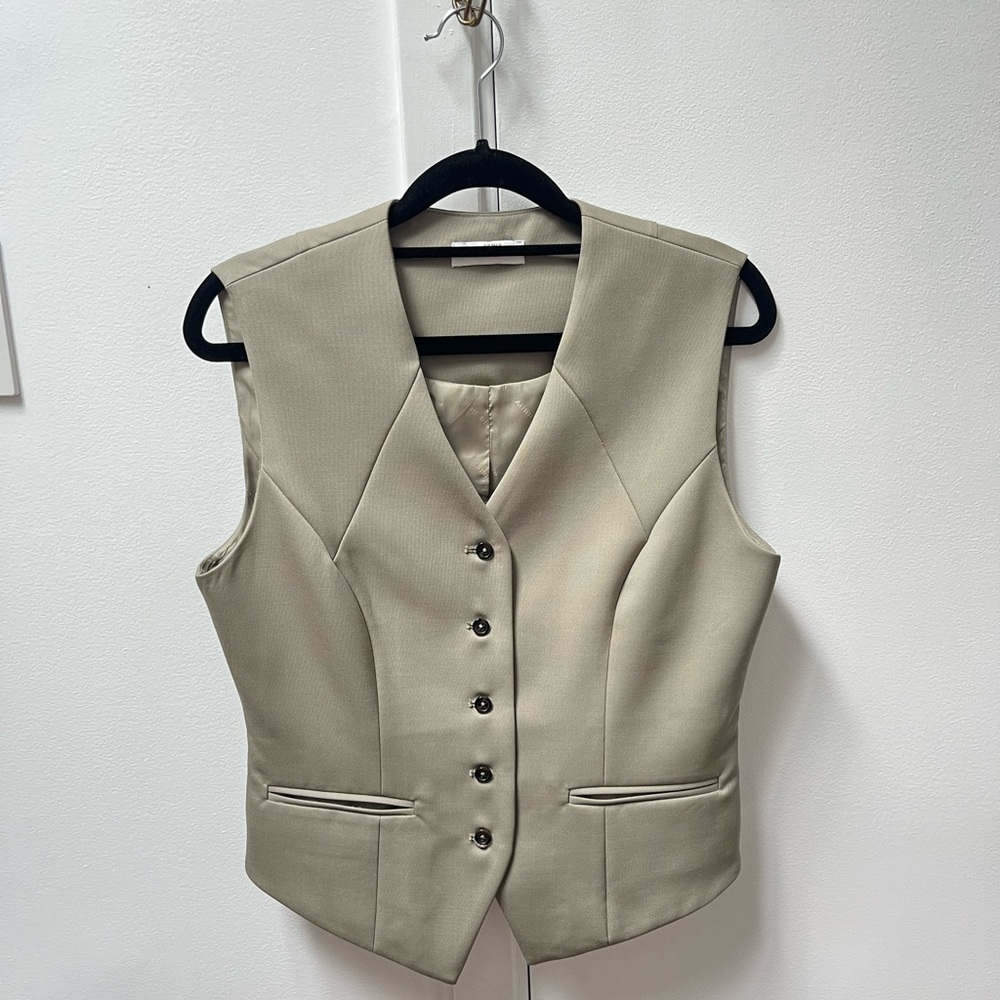 Anine Bing Green Marina Vest Size M